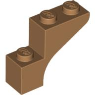 Lego kostka (kostička) 1x3x2 oblouk, tělová tmavší (4568955)